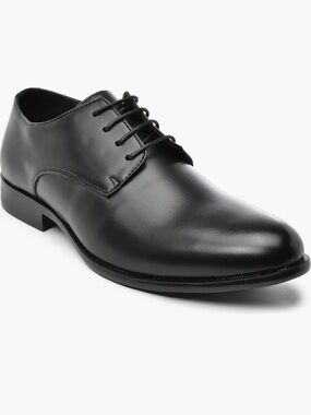 Tahari Black Men's Classic Derby Dress Shoes